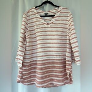 Eddie Bauer XL Linen/Cotton Women's Top